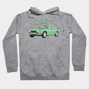 504 Coupé Cabriolet Coupe green Hoodie